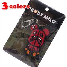 A BATHING APE &times; MEDICOM TOY BE@RBRICK SHARK SILICON KEYCHAIN画像