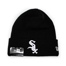 NEW ERA CHICAGO WHITESOX BASIC CUFF KNIT BEANIE BLACK FFNECWS468画像