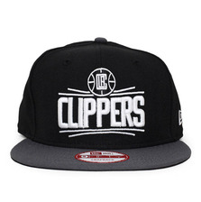 NEW ERA LOS ANGELES CLIPPERS 2T TEAM-BASIC SNAPBACK BLACKxGRAPHITE FFNELAC028画像