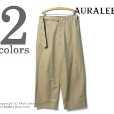 AURALEE FINX CHAMBRAY BELTED WIDE PANTS A7SP02CG画像