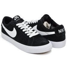 NIKE SB BLAZER ZOOM LOW BLACK / WHITE - GUM LIGHT BROWN 864347-019画像