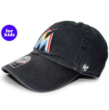 '47 Brand MIAMI MARLINS 子供用 CLEAN UP STRAPBACK BLACK FFFTSMMM003画像