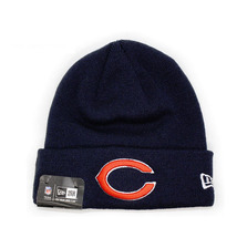 NEW ERA CHICAGO BEARS BASIC CUFF KNIT BEANIE NAVY FFNECGB057画像