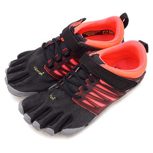 vibram FiveFingers WMNS V-TRAIN BLACK/CORAL/GREY 17W6604画像