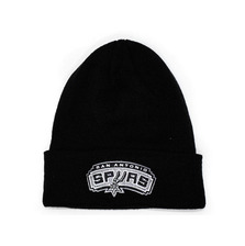 adidas SAN ANTONIO SPURS CUFFED KNIT BEANIE BLACK FFADSAS002画像