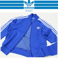 adidas Originals Super Star Track Top Jersey JKT Blue/White BK5917画像