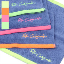Ron Herman Neon Trim Hand Towel/Navy画像