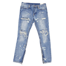 mnml M1 SPLASH DENIM PANTS BLUE画像