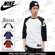 NIKE 3QT HVYWT Futura 3/4 Raglan 834657画像