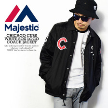 Majestic CHICAGO CUBS WHITE SOX LOGO COACH JACKET MM23-CWX-0098画像