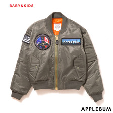 APPLEBUM BABY & KIDS MA-1 OLIVE画像