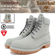 Timberland ICON 6inch Premium Boot Light Grey Nubuck A1GAU画像