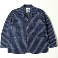 HEAD LIGHT 8oz. SPECIAL WOVEN STRIPE DENIM WORK COAT HD13789画像