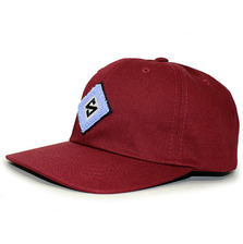 STUSSY DIAMOND S CHENILLE LOGO CAP BURGUNDY 131633画像