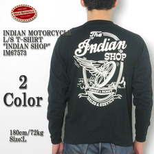 INDIAN MOTORCYCLE L/S T-SHIRT "INDIAN SHOP" IM67573画像
