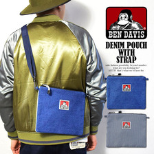 BEN DAVIS DENIM POUCH WITH STRAP BDW-9164画像