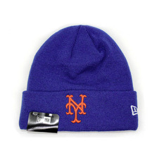 NEW ERA NEW YORK METS BASIC CUFF KNIT BEANIE ROYAL FFNENYM299画像
