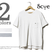SCYE BASICS 40/1鹿の子 メランジ ポケットTシャツ 5117-21579画像