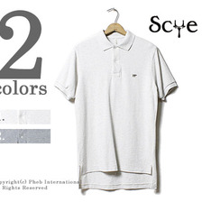 SCYE BASICS 40/1鹿の子TOP 杢 ポロシャツ 5117-21571画像