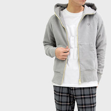FRED PERRY Loop Back Full Zip Hoodie JAPAN LIMITED F1595画像