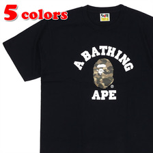 A BATHING APE COLOR CAMO COLLEGE TEE 1D30-110-020画像
