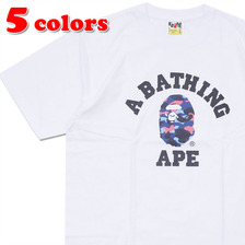 A BATHING APE COLOR CAMO COLLEGE TEE 1D30-110-020画像