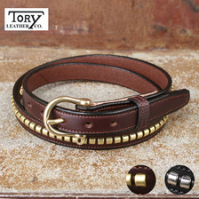 Tory Leather 3/4インチ クリンチャーベルト画像