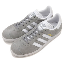 adidas Originals GAZELLE MID GREY / RUNNING WHITE / GOLD METALLIC BY2852画像