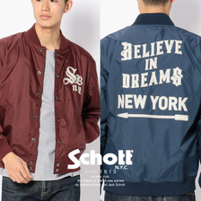 Schott NYLON VARSITY JACKET 3172008画像