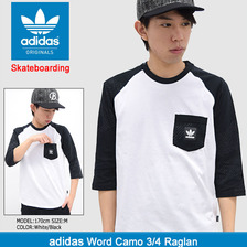 adidas Originals Word Camo 3/4 Raglan BJ8675画像