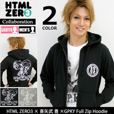 HTML ZERO3 &times; 喜矢武 豊&times;Gachapin G.P.K.Y Full Zip Hoodie 喜矢武 豊 32nd Birthday Collaboration PA144画像