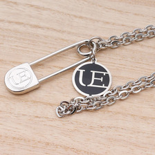 uniform experiment SAFTY PIN NECKLACE BLACK画像