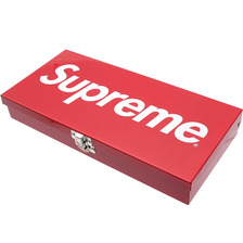 Supreme Large Metal Storage Box RED画像