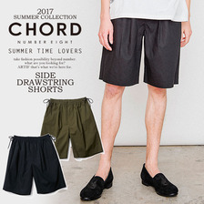 CHORD NUMBER EIGHT SIDE DRAWSTRING SHORTS N8M1G3-PT04画像
