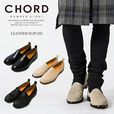 CHORD NUMBER EIGHT LEATHER SLIP ON N8M1G3-AC05画像