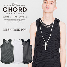 CHORD NUMBER EIGHT MESH TANK TOP N8M1G3-CS09画像