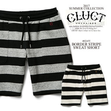 CLUCT BORDER STRIPE SWEATSHORT 02455画像