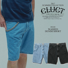CLUCT WASHED DENIM SHORT 02440画像