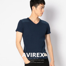 AVIREX RIB S/S COMMAND V-NECK T-SHIRT 6163458画像