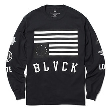 BLACK SCALE HATE LOVE LS T-SHIRT (BLACK)画像