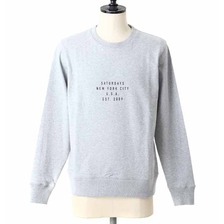 SATURDAYS SURF NYC Bowery Established USA SWEATS M21728BW01画像