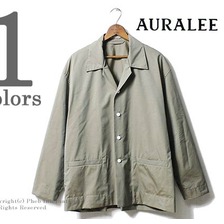 AURALEE FINX SILK CHAMBRAY SHIRTS JACKET A7SJ03SC画像