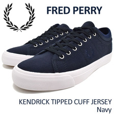 FRED PERRY KENDRICK TIPPED CUFF JERSEY Navy B1151-608画像