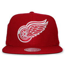 Mitchell & Ness DETROIT RED WINGS XL-LOGO SNAPBACK RED LVMNDRW044画像
