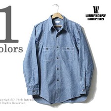 WAREHOUSE Lot 3019 WESTERN YORK CHAMBRAY SHIRTS画像
