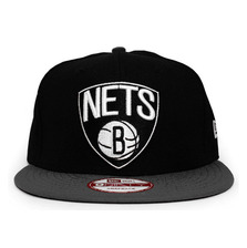 NEW ERA BROOKLYN NETS 2T TEAM-BASIC SNAPBACK BLACKxGRAPHITE FFNEBKN060画像