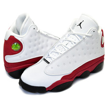 NIKE AIR JORDAN 13 RETRO BG wht/blk-teamred 414574-122画像