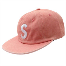 Supreme Washed Denim S Logo 6-Panel PINK画像