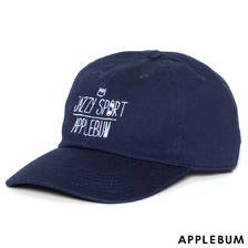 APPLEBUM &times; JAZZY SPORT Cotton 6-Panel Cap NAVY画像