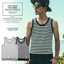 CRIMIE CS BORDER TANK TOP C1G3-CS08画像